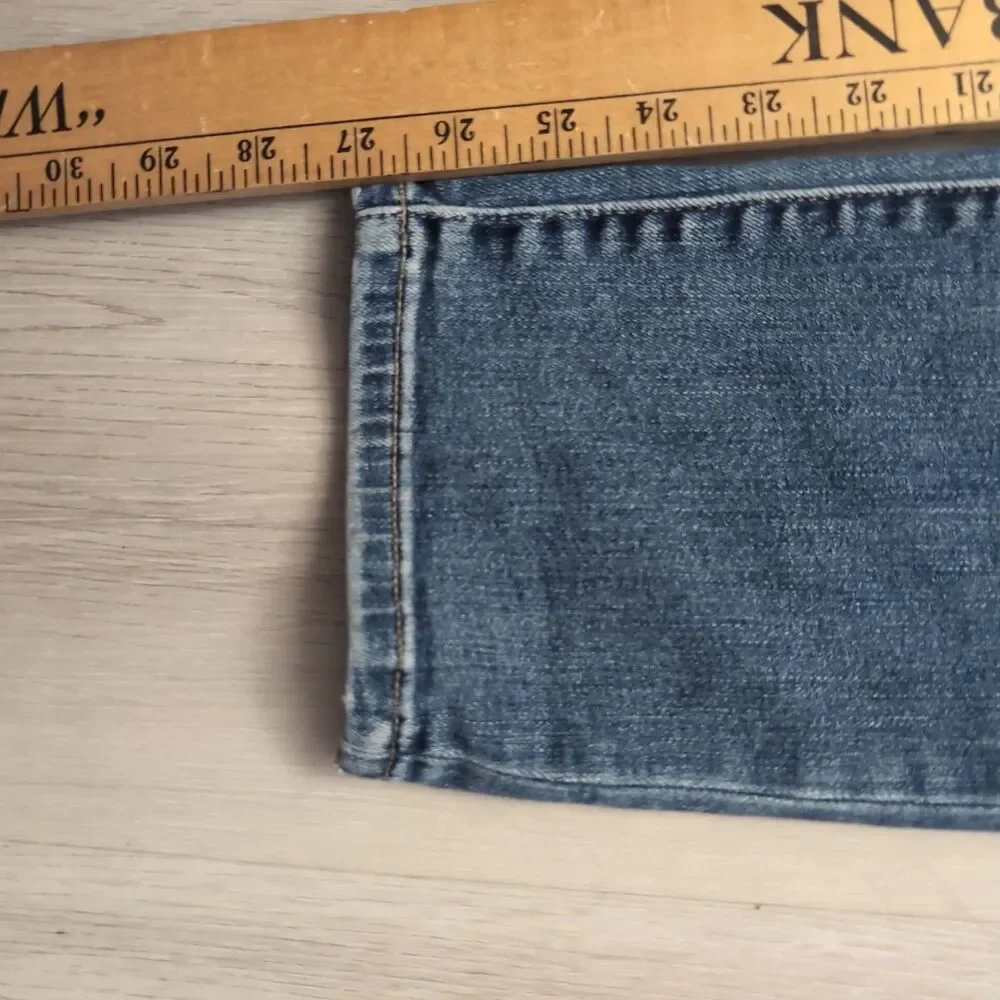 Lucky Brand 411 Athletic Taper Jeans Mens 33 Blue Stretch Denim